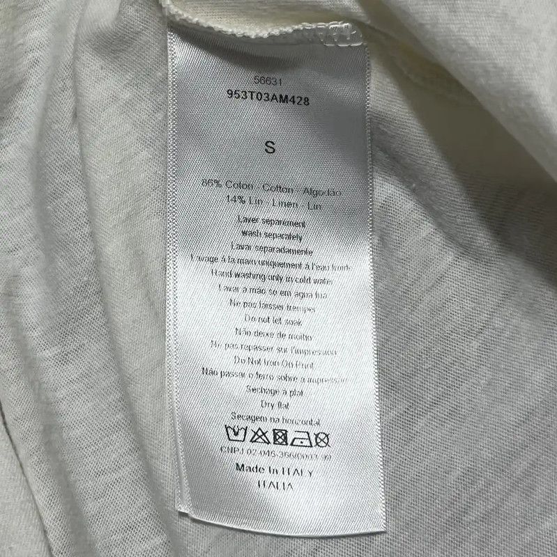 Dior Dior Cotton Short Sleeve T-Shirt in Off-White 0089 Size S / US 4 / IT 40 - 6 Thumbnail