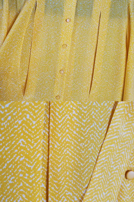 Dior Dior Yellow Silk Patterned Long Sleeve Shirt 0089 Size S / US 4 / IT 40 - 10 Thumbnail