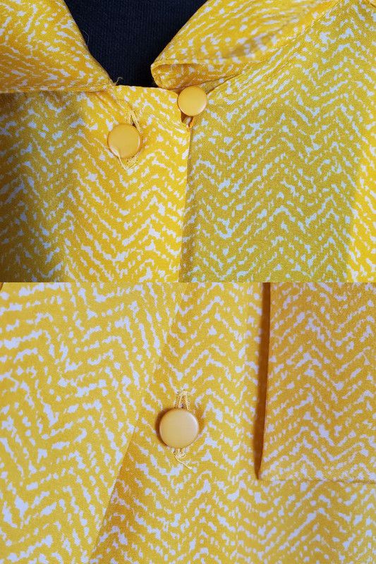 Dior Dior Yellow Silk Patterned Long Sleeve Shirt 0089 Size S / US 4 / IT 40 - 9 Thumbnail