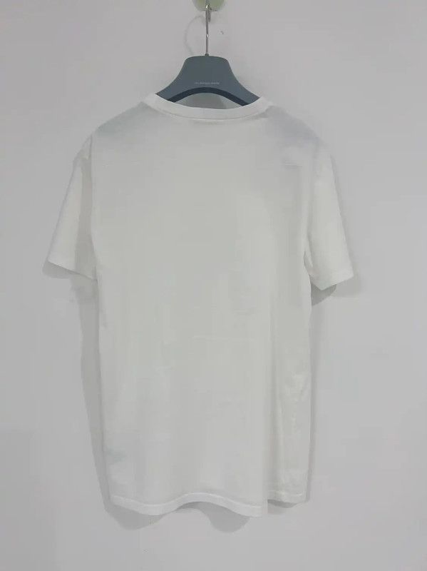 Dior Dior White Cotton Short Sleeve T-Shirt 0089 Size XS / US 0-2 / IT 36-38 - 2 Thumbnail