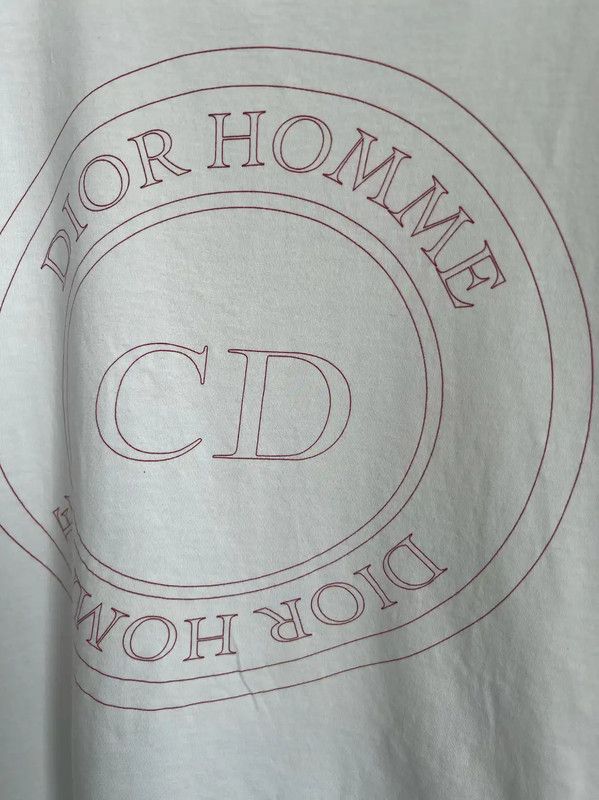 Dior Dior White Cotton Short Sleeve T-Shirt 0089 Size XS / US 0-2 / IT 36-38 - 3 Thumbnail