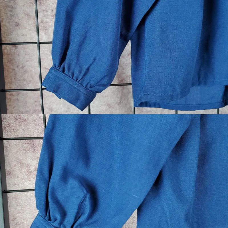 Dior Dior Blue Wool Blend Long Sleeve Shirt 0089 Size M / US 6-8 / IT 42-44 - 7 Thumbnail