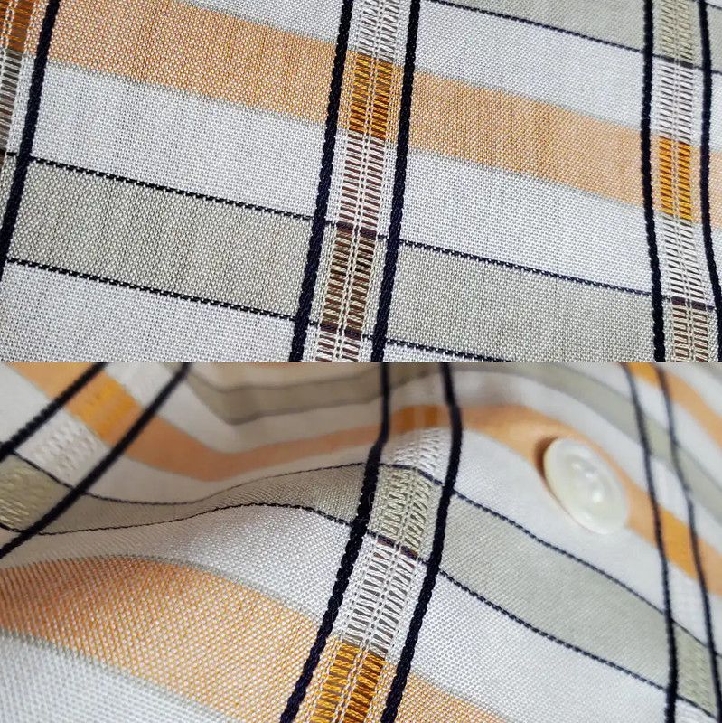 Dior Dior Women's Yellow Checkered Long Sleeve Cropped Shirt 0089 Size S / US 4 / IT 40 - 10 Thumbnail