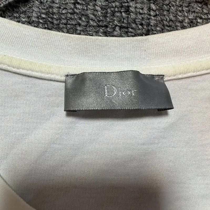 Dior Dior White Logo Print Short Sleeve T-Shirt 0089 Size S / US 4 / IT 40 - 3 Thumbnail