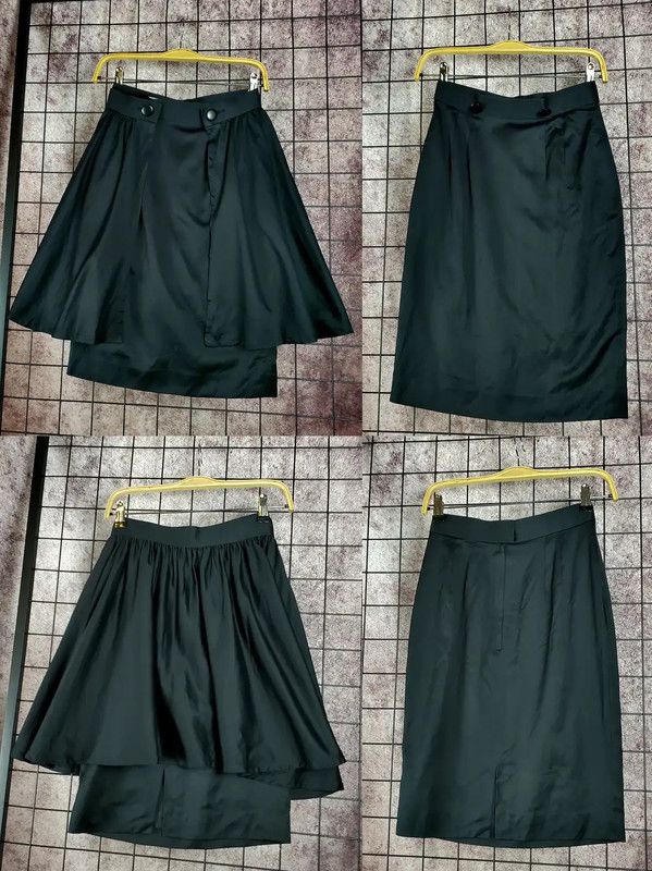 Dior Dior Black Midi Skirt for Women 0089 Size 26" / US 2 / IT 38 - 2 Thumbnail
