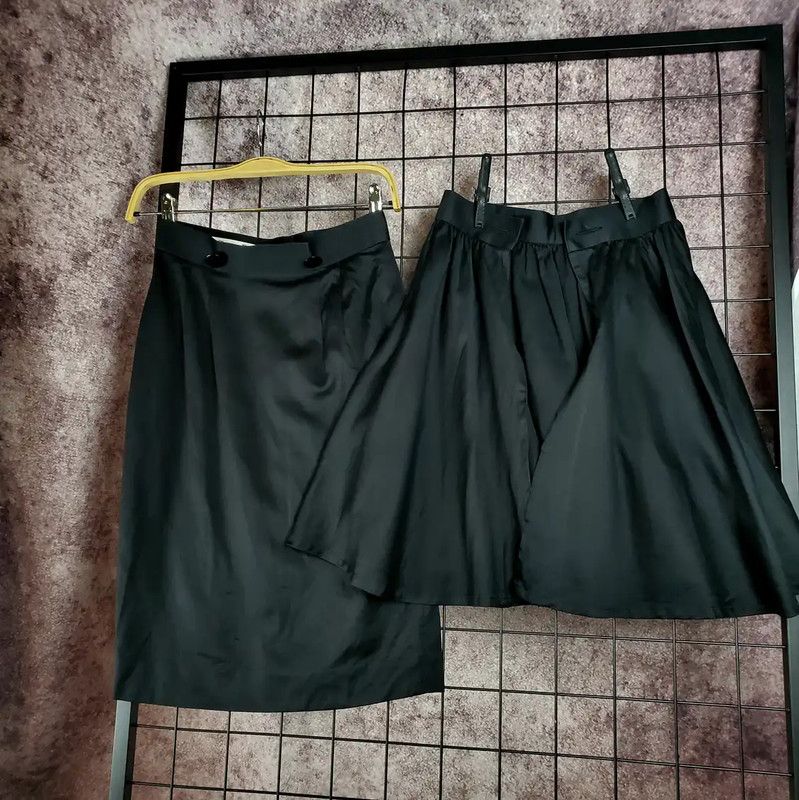 Dior Dior Black Midi Skirt for Women 0089 Size 26" / US 2 / IT 38 - 8 Thumbnail