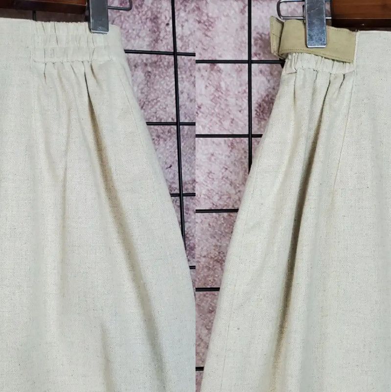 Dior Dior Asymmetrical Midi Skirt in Beige 0089 Size 23" - 4 Thumbnail