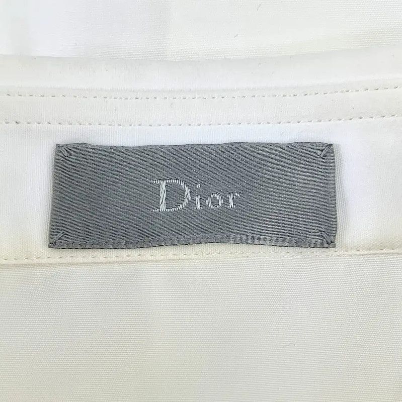Dior Dior Women’s Classic White Cotton Shirt 0089 Size ONE SIZE - 5 Thumbnail
