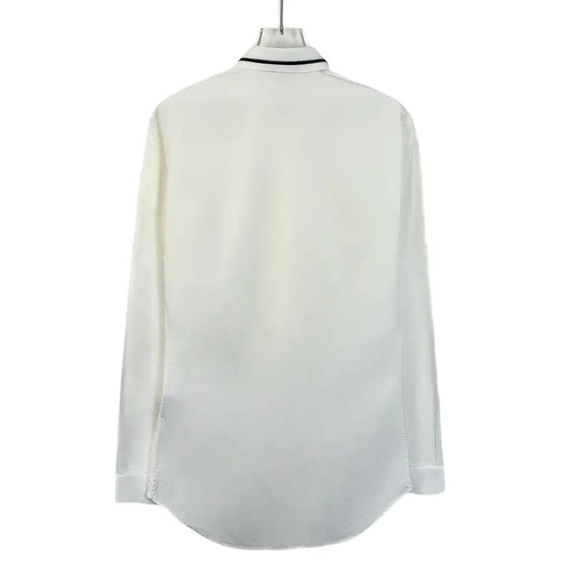 Dior Dior Women’s Classic White Cotton Shirt 0089 Size ONE SIZE - 2 Thumbnail