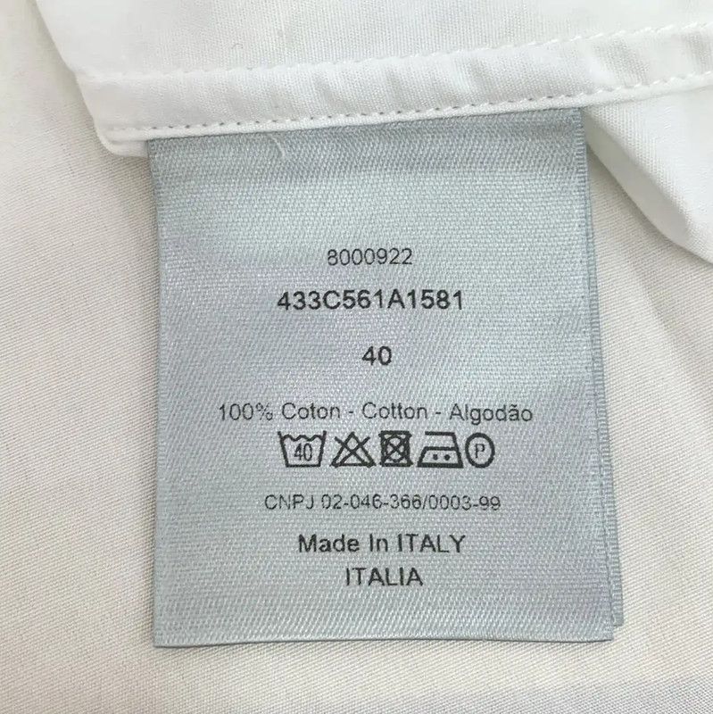 Dior Dior White Cotton Women's Shirt 0089 Size M / US 6-8 / IT 42-44 - 7 Thumbnail