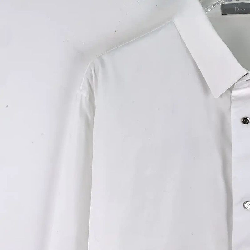 Dior Dior White Cotton Women's Shirt 0089 Size M / US 6-8 / IT 42-44 - 3 Thumbnail