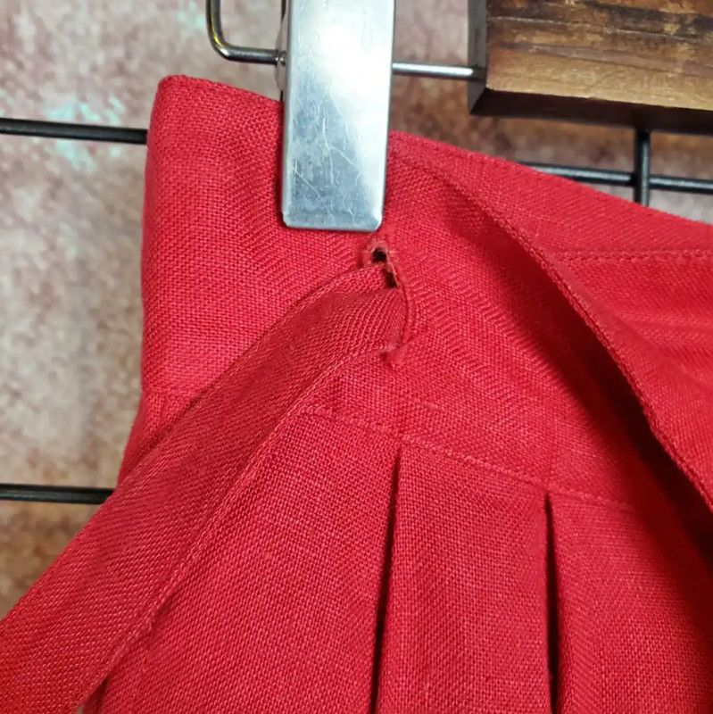 Dior Dior Red Summer Linen Casual Trousers M 0089 Size 27" / US 4 / IT 40 - 9 Thumbnail