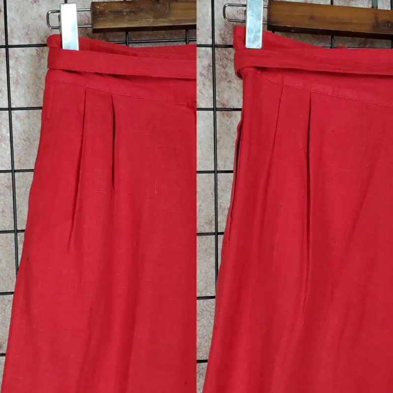Dior Dior Red Summer Linen Casual Trousers M 0089 Size 27" / US 4 / IT 40 - 4 Thumbnail