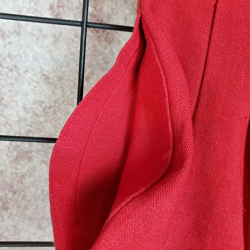 Dior Dior Red Summer Linen Casual Trousers M 0089 Size 27" / US 4 / IT 40 - 7 Thumbnail