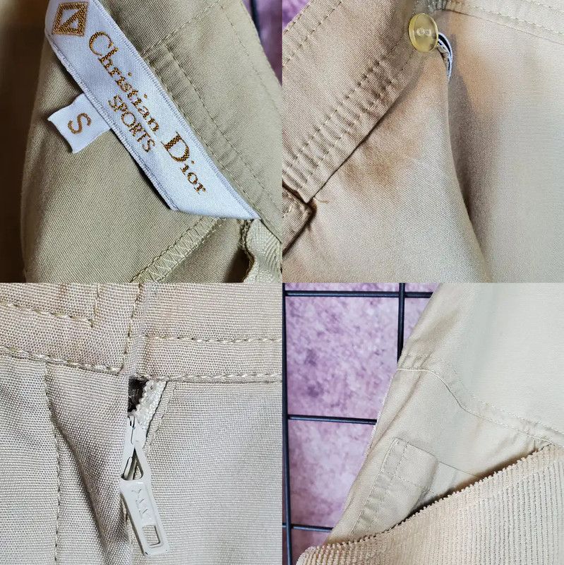 Dior Dior Khaki Cotton Blend Short Skirt 0089 Size 23" - 6 Thumbnail