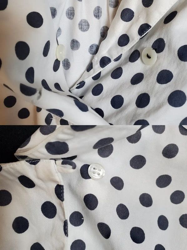 Dior Polka Dot Long Sleeve Blouse for Women 0089