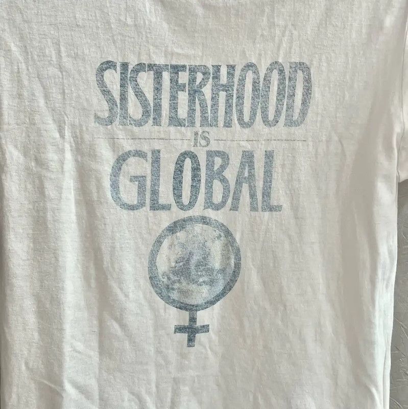 Dior Dior Women's Cotton T-Shirt with Global Slogan 0089 Size M / US 6-8 / IT 42-44 - 4 Thumbnail