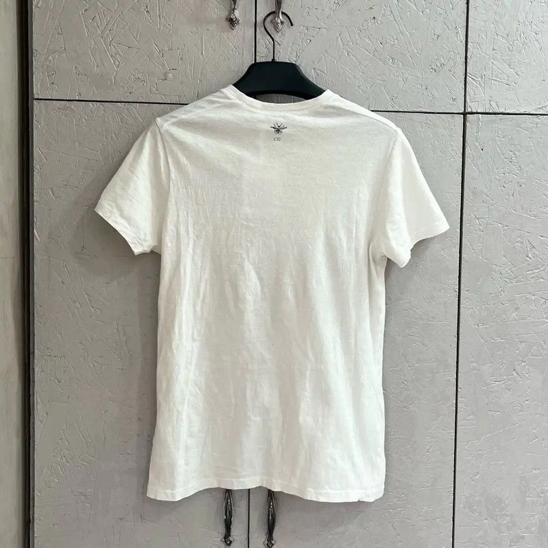 Dior Dior Women's Cotton T-Shirt with Global Slogan 0089 Size M / US 6-8 / IT 42-44 - 2 Thumbnail