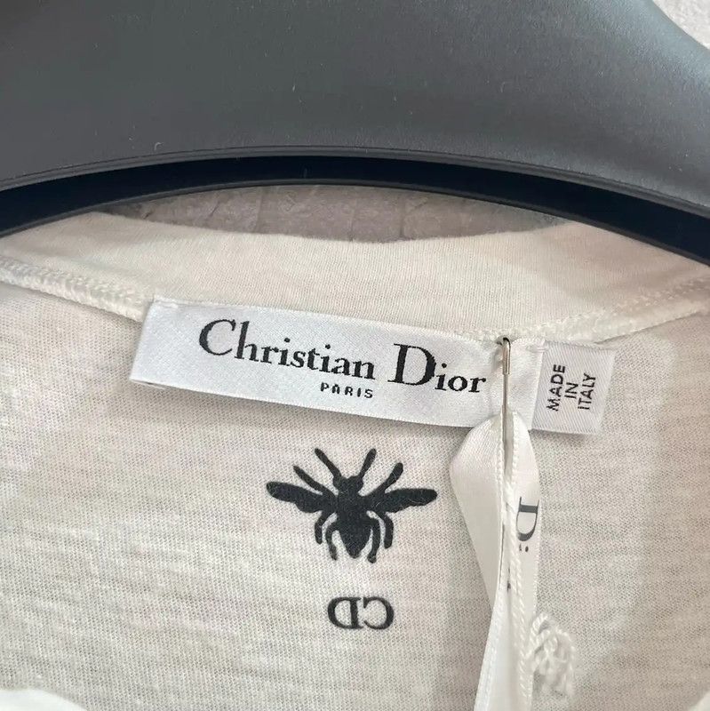 Dior Dior Women's Cotton T-Shirt with Global Slogan 0089 Size M / US 6-8 / IT 42-44 - 5 Thumbnail