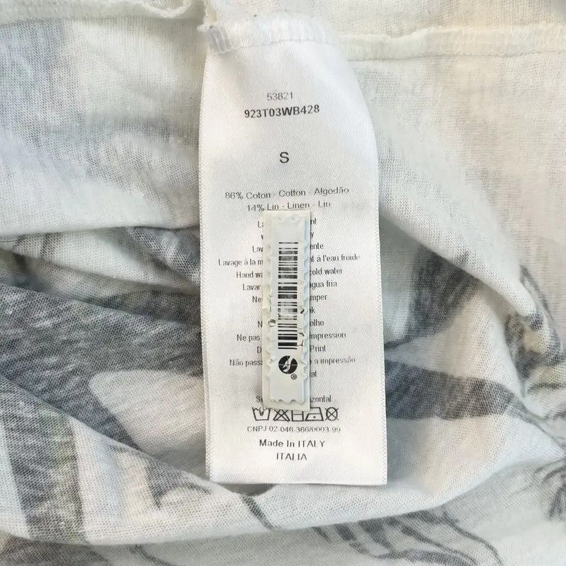 Dior Dior White Cotton Printed Women's T-Shirt 0089 Size S / US 4 / IT 40 - 5 Thumbnail