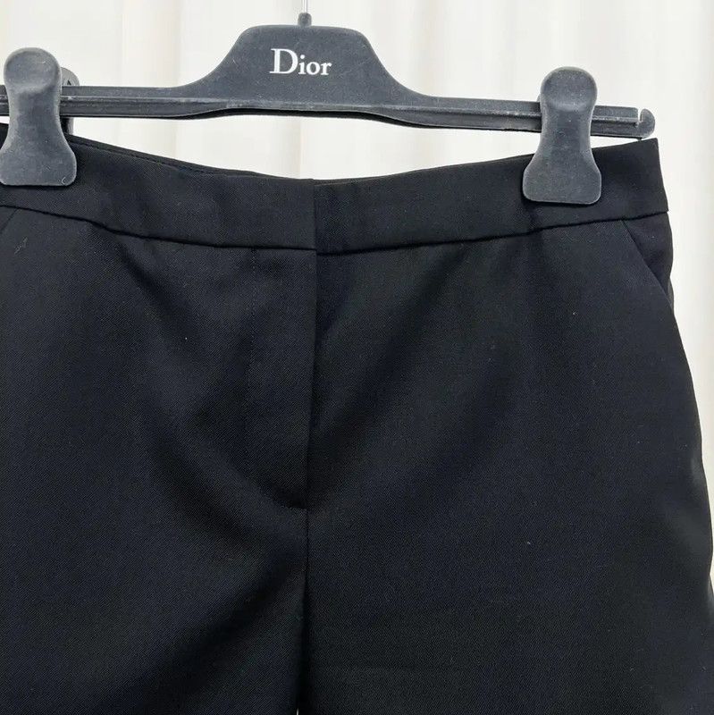Dior Dior Black Wool Logo Women's Shorts 0089 Size 22" - 3 Thumbnail