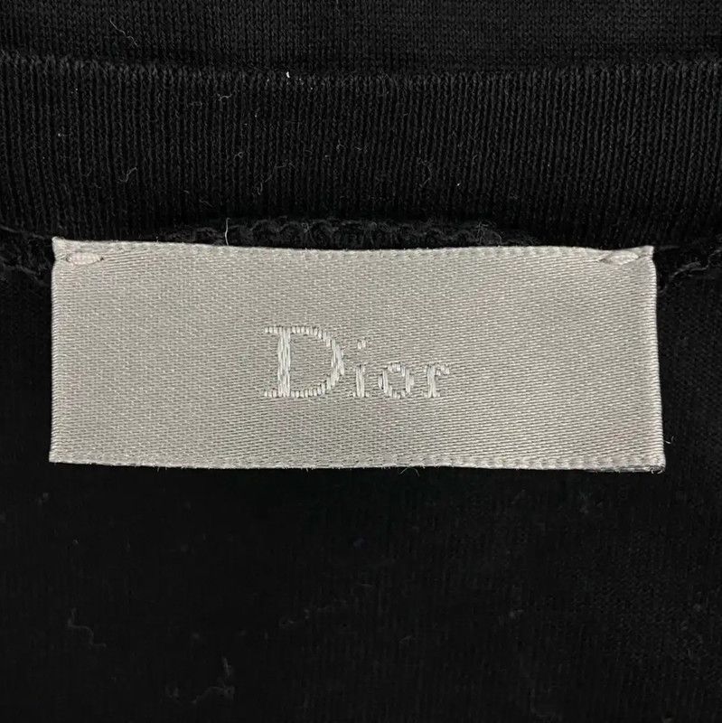 Dior Dior Black Cotton Short Sleeve T-Shirt 0089 Size S / US 4 / IT 40 - 4 Thumbnail