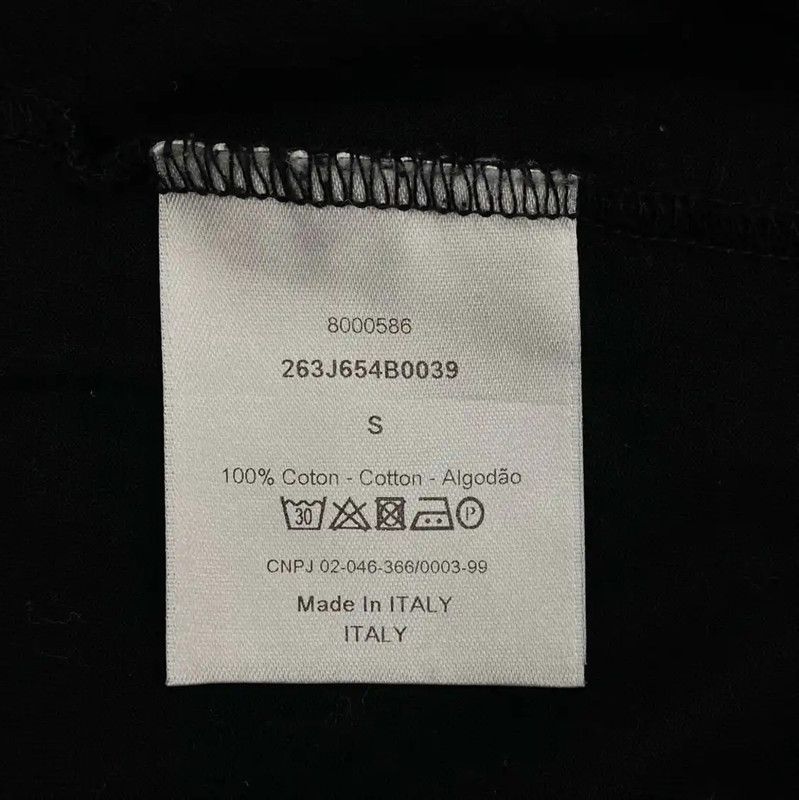 Dior Dior Black Cotton Short Sleeve T-Shirt 0089 Size S / US 4 / IT 40 - 5 Thumbnail