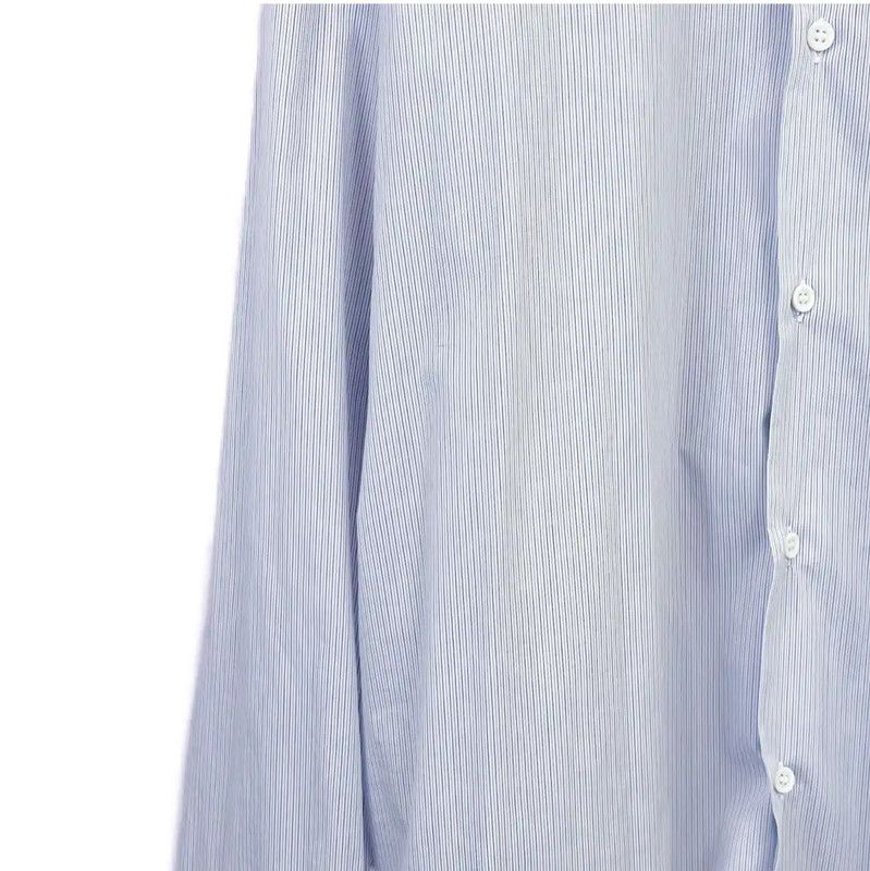 Dior Dior Blue Cotton Long Sleeve Shirt 0089 Size XL / US 12-14 / IT 48-50 - 4 Thumbnail