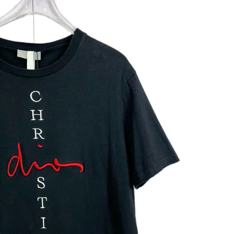 Dior Dior Summer Black Cotton Short Sleeve T-Shirt 0089 Size S / US 4 / IT 40 - 2 Thumbnail