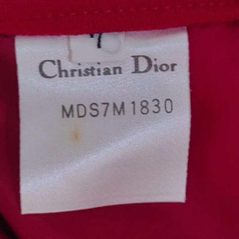 Dior Dior Women's Red Midi Skirt 0089 Size 23" - 3 Thumbnail