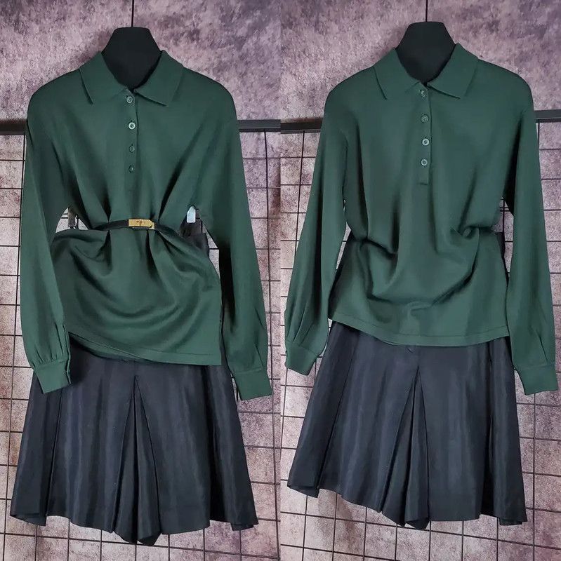 Dior Dior Sports Green Wool Blend Long Sleeve Top 0089 Size M / US 6-8 / IT 42-44 - 2 Thumbnail