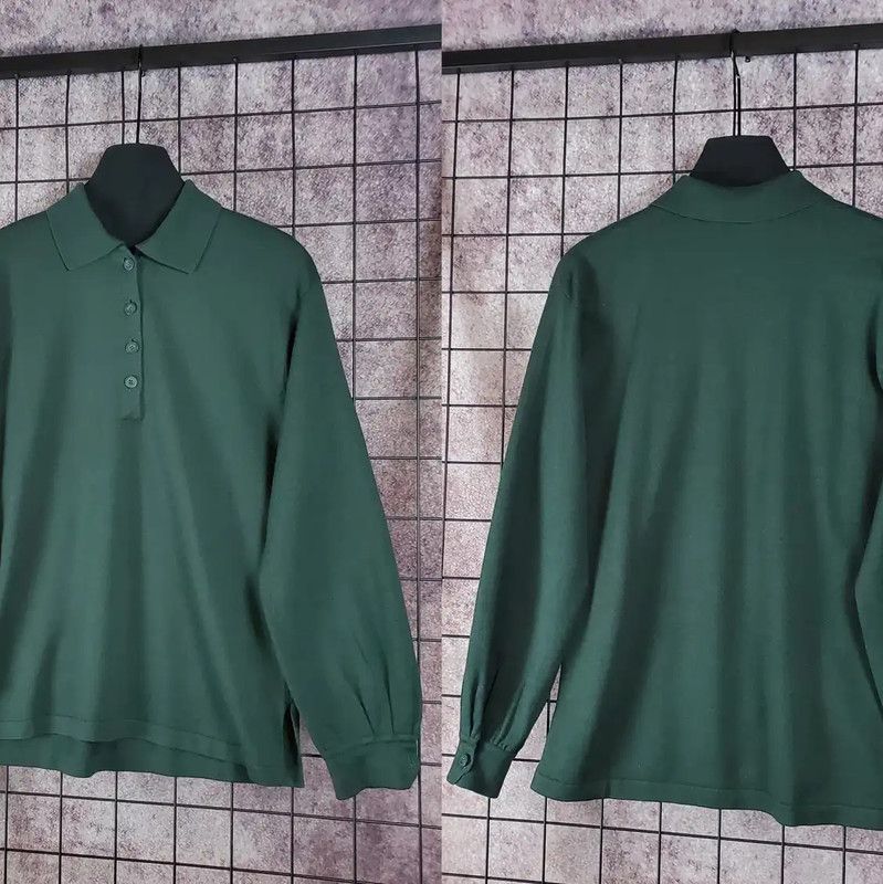 Dior Dior Sports Green Wool Blend Long Sleeve Top 0089 Size M / US 6-8 / IT 42-44 - 3 Thumbnail