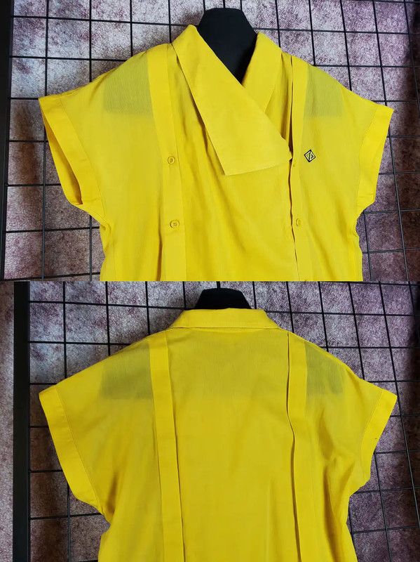 Dior Dior Lemon Yellow Short Sleeve Shirt 0089 Size S / US 4 / IT 40 - 4 Thumbnail