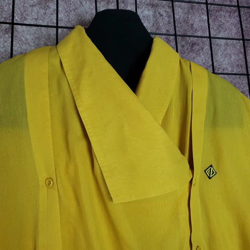 Dior Dior Lemon Yellow Short Sleeve Shirt 0089 Size S / US 4 / IT 40 - 9 Thumbnail