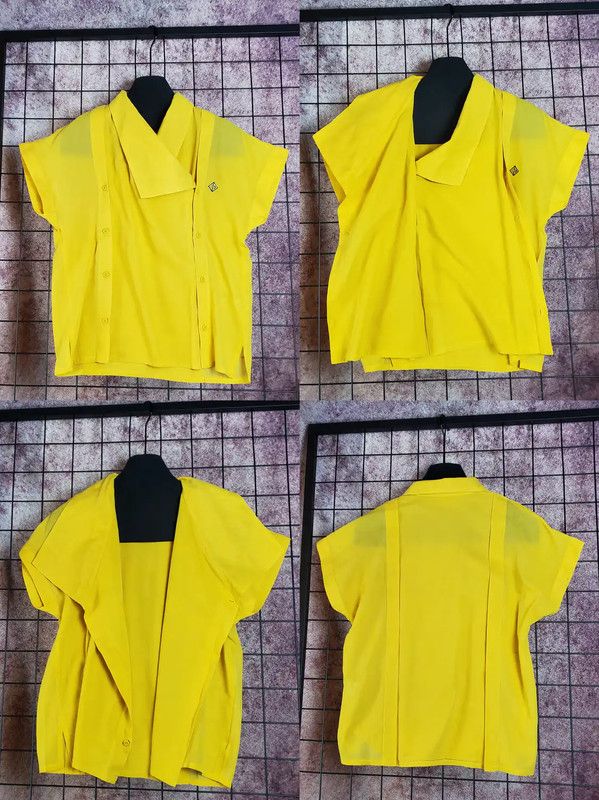 Dior Dior Lemon Yellow Short Sleeve Shirt 0089 Size S / US 4 / IT 40 - 2 Thumbnail