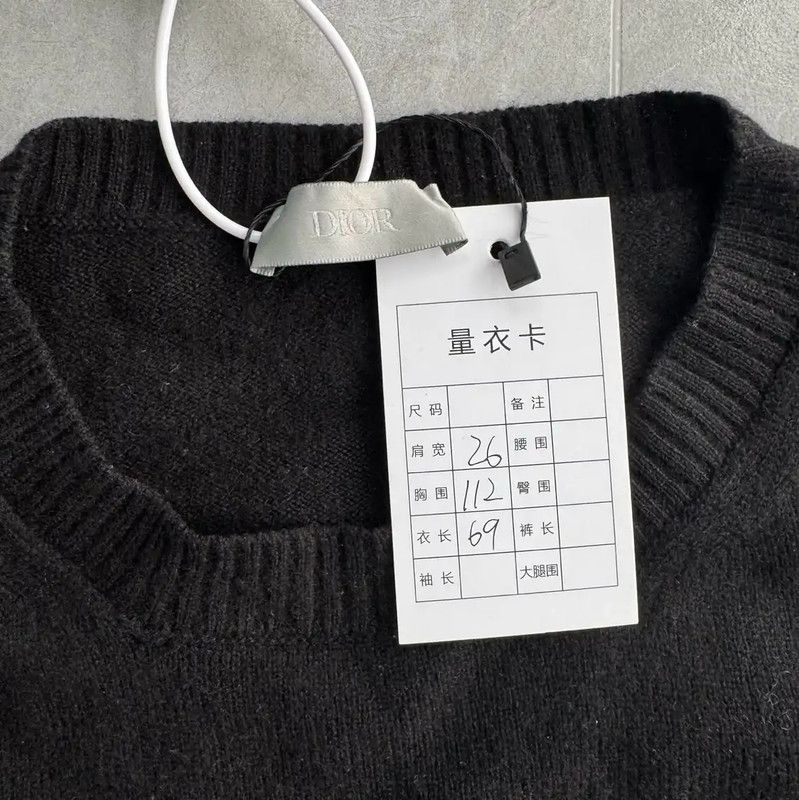 Dior Dior Black Women's Pullover Sweater 0089 Size M / US 6-8 / IT 42-44 - 3 Thumbnail