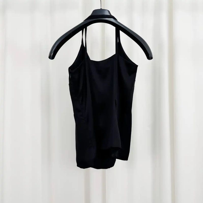 Dior Dior Black Silk Sleeveless Summer Top 0089 Size XS / US 0-2 / IT 36-38 - 2 Thumbnail