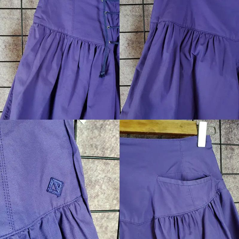 Dior Dior Purple Cotton Logo Embroidered Casual Pants 0089 Size 26" / US 2 / IT 38 - 6 Thumbnail