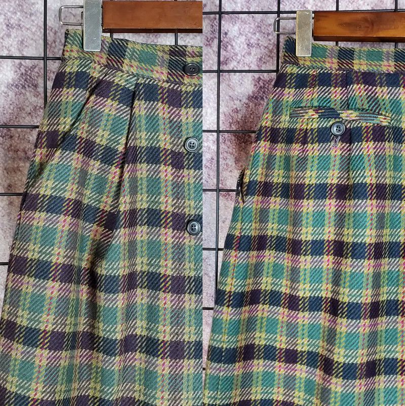 Dior Dior Wool Plaid Mini Skirt for Women 0089 Size 23" - 3 Thumbnail