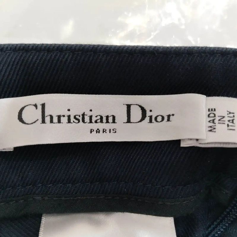 Dior Dior Women's Cotton Wide-Leg Jeans in Dark Blue 0089 Size 30" / US 8 / IT 44 - 4 Thumbnail