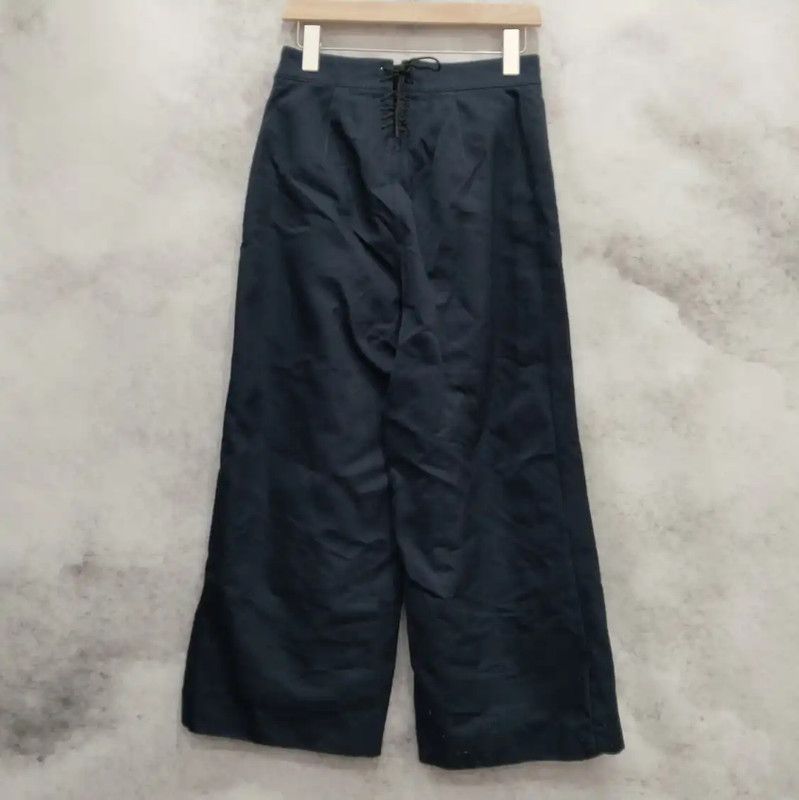 Dior Dior Women's Cotton Wide-Leg Jeans in Dark Blue 0089 Size 30" / US 8 / IT 44 - 2 Thumbnail