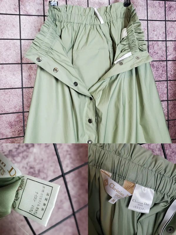 Dior Dior Embroidered Green Summer Skirt 0089 Size 23" - 5 Thumbnail