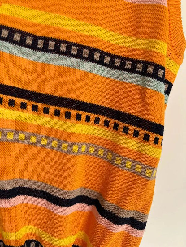 Dior Dior Orange Knit Women's Vest 0089 Size M / US 6-8 / IT 42-44 - 9 Thumbnail