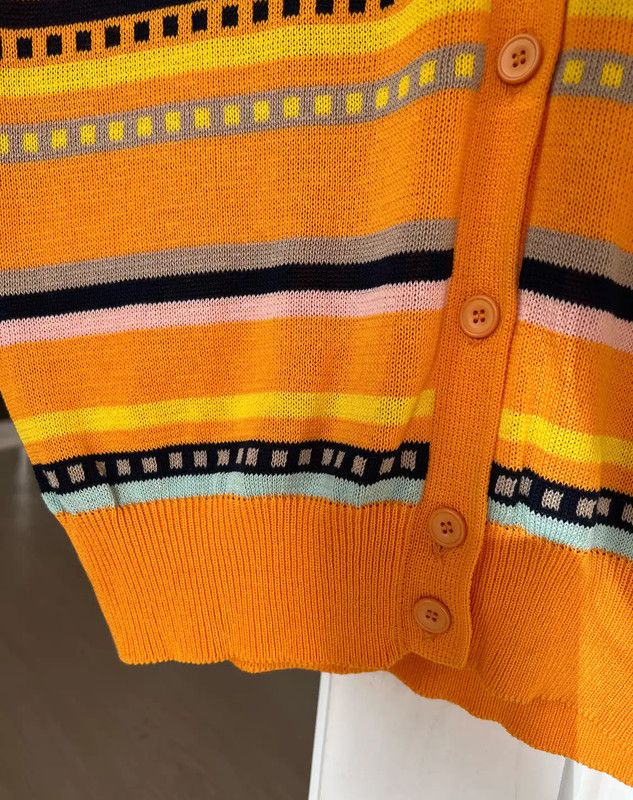 Dior Dior Orange Knit Women's Vest 0089 Size M / US 6-8 / IT 42-44 - 4 Thumbnail
