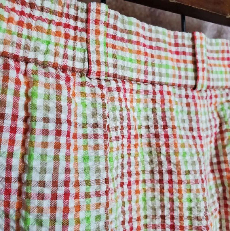 Dior Dior Summer Pink Checked Cotton Blend Casual Pants 0089 Size 23" - 7 Thumbnail