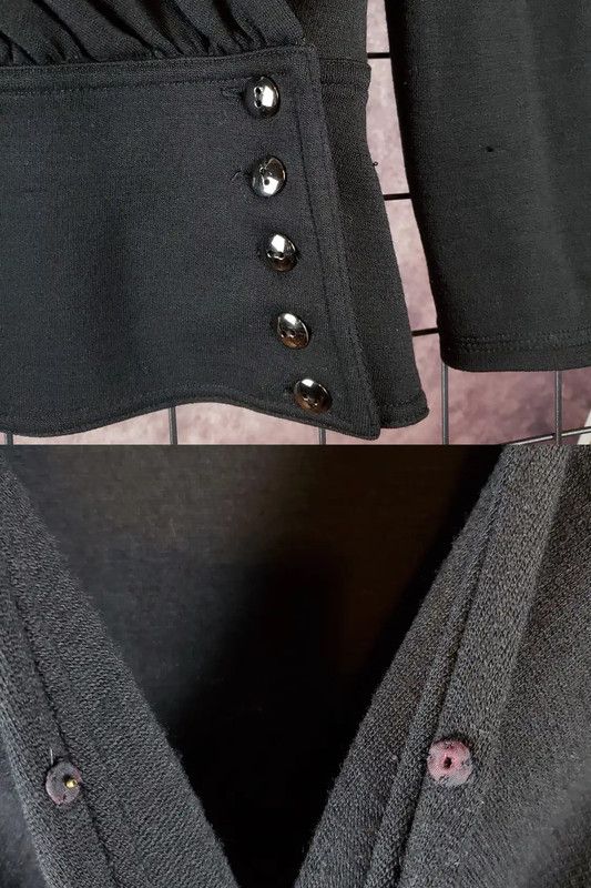 Dior Dior Black Wool Long Sleeve Cardigan 0089 Size M / US 6-8 / IT 42-44 - 8 Thumbnail
