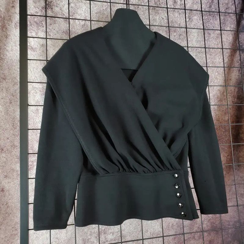Dior Dior Black Wool Long Sleeve Cardigan 0089 Size M / US 6-8 / IT 42-44 - 2 Thumbnail
