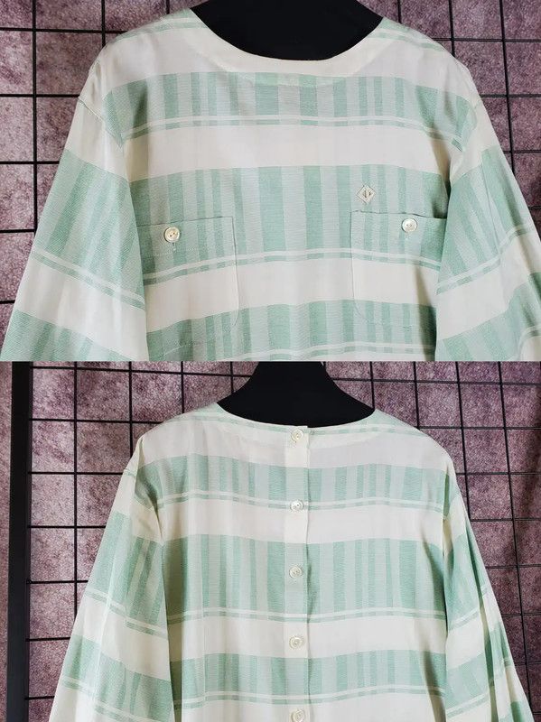 Dior Dior Summer Green Embroidered Logo Crop Shirt 0089 Size M / US 6-8 / IT 42-44 - 6 Thumbnail