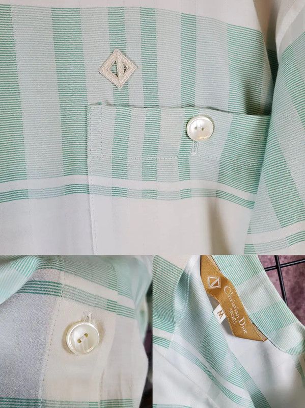 Dior Dior Summer Green Embroidered Logo Crop Shirt 0089 Size M / US 6-8 / IT 42-44 - 9 Thumbnail