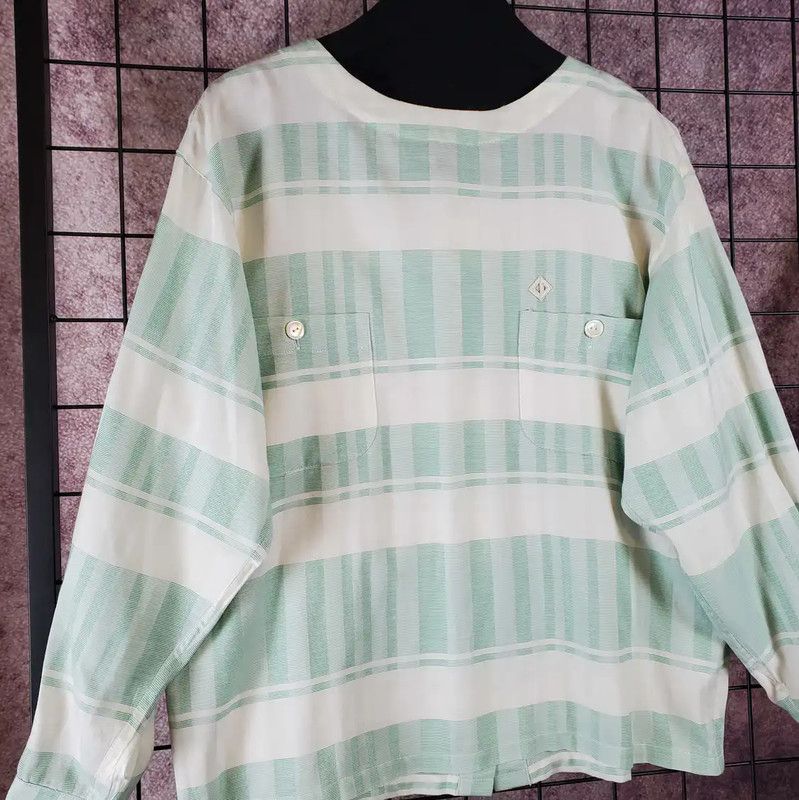 Dior Dior Summer Green Embroidered Logo Crop Shirt 0089 Size M / US 6-8 / IT 42-44 - 5 Thumbnail